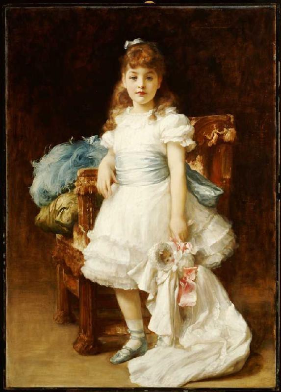 Bildnis der Lady Sybil Primrose als Kind. von Frederic Leighton