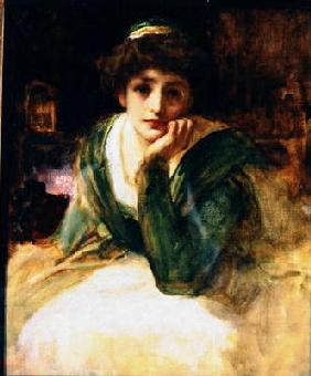 Oil study for Desdemona, c.1889 (oil on canvas) 1876