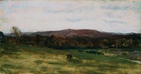 Study of Hills (oil on canvas) 1876