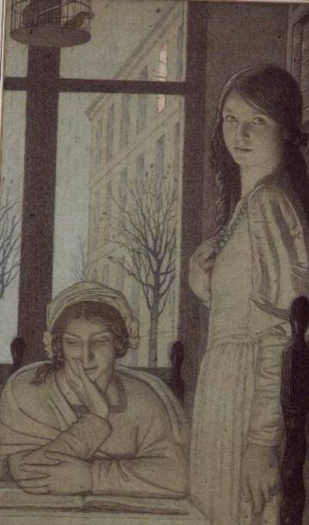 Interior - Evening, 1915 von Frederick Cayley Robinson
