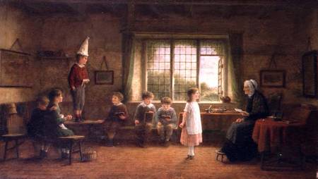 The Dame's School s.and d. 1899 von Frederick Daniel Hardy