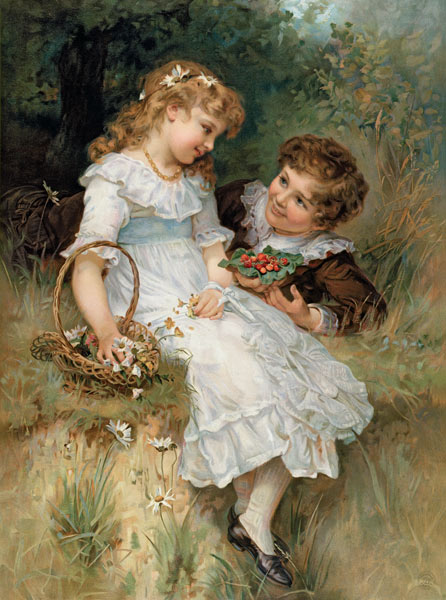 Sweethearts, from the Pears Annual von Frederick Morgan