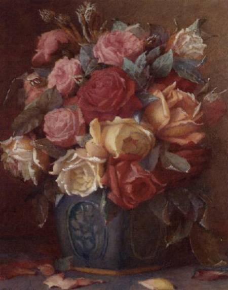 Roses in a Vase von Frederick R. Spencer