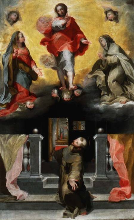 Christ Forgiving St. Francis in a Vision von Frederico (Fiori) Barocci