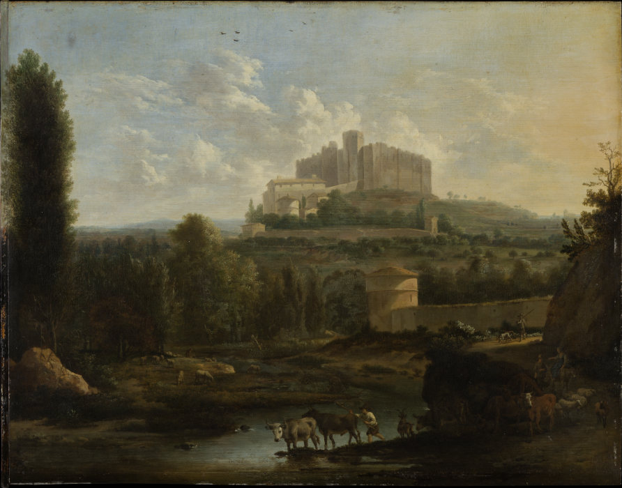 Landschaft mit dem Kastell von Francheville von Frederik de Moucheron