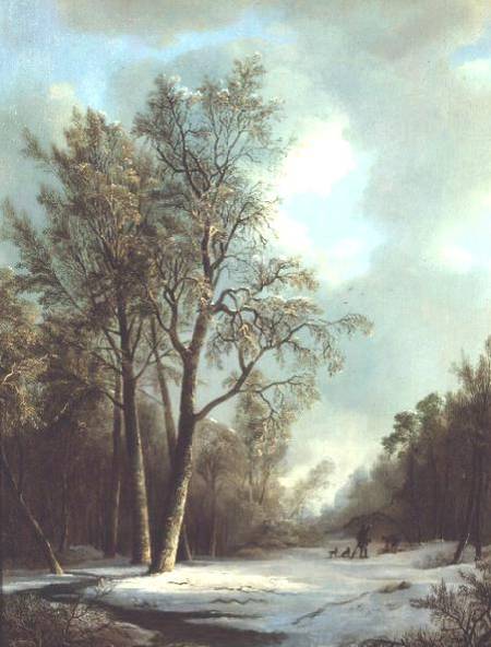 Winter Scene von Frederik Marianus Kruseman