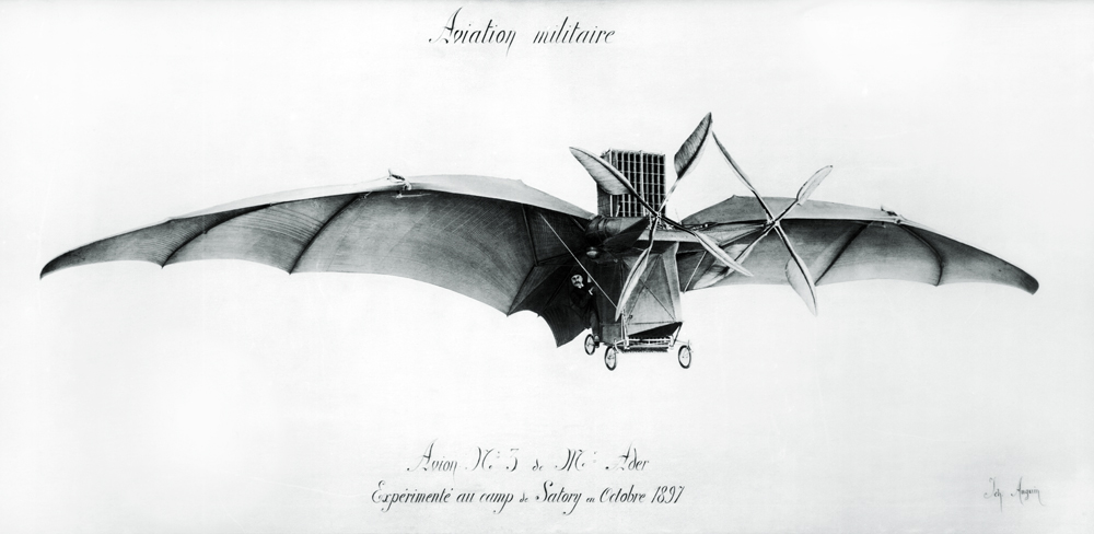 Avion III, ''The Bat'', designed Clement Ader von French School