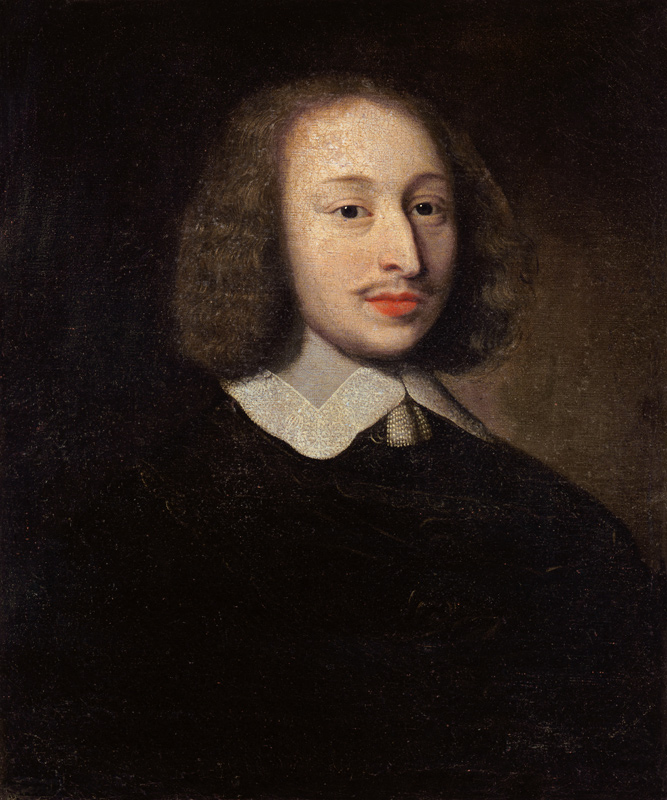 Portrait of Blaise Pascal (1623-62) von French School