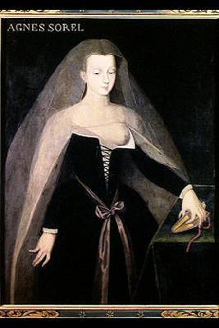 Agnes Sorel (c.1422-50) Favourite of Charles VII (1403-61) von French School