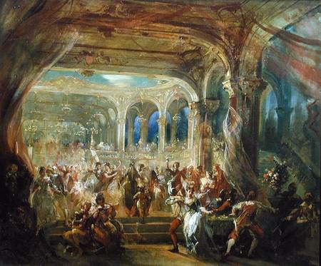 Ball at the Opera de Paris during the Second Empire von French School