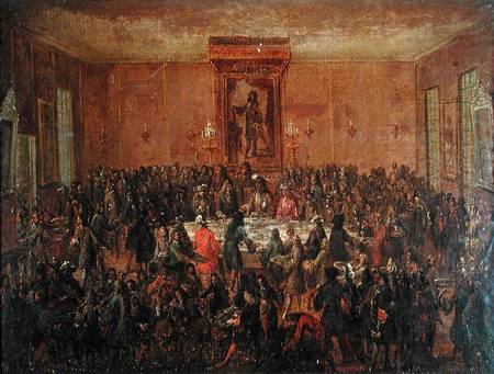 Banquet Given in Honour of Louis XIV (1638-1715) by the Corps Municipal at the Hotel-de-Ville von French School