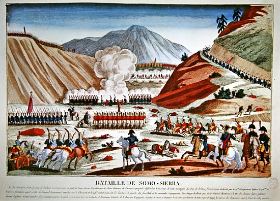 Battle of Somosierra on 30 November 1808 von French School