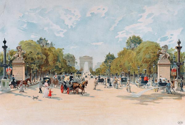 The Avenue des Champs-Elysees von French School
