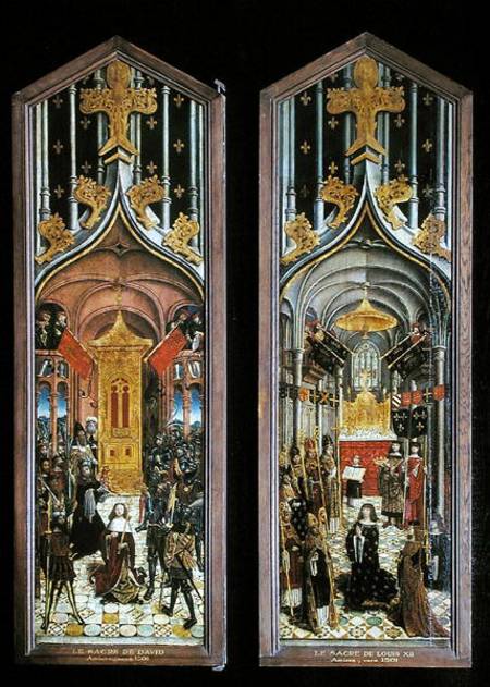 The Coronation of David and Louis XII (1462-1515) von French School