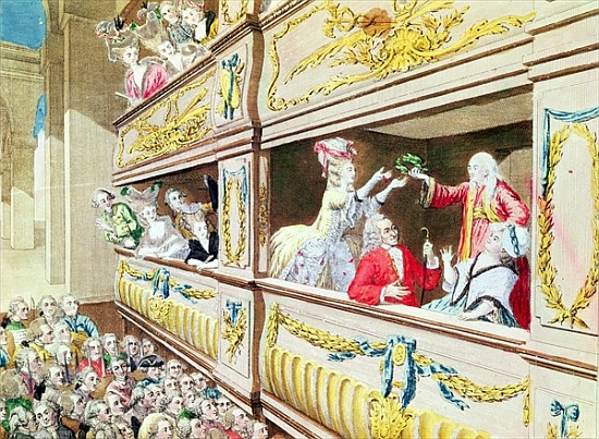 Coronation of Voltaire at the Theatre Francais von French School