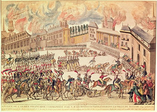Entry of the French Army Commanded Emperor Napoleon into Moscow, 14th September 1812 von French School