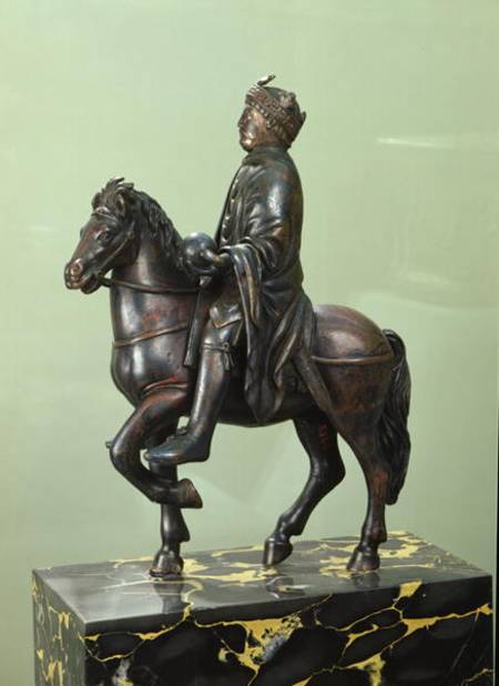 Equestrian statue of Charlemagne (747-814) von French School
