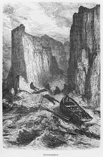 Exhaustion, illustration from ''Expedition du Tegetthoff'' Julius Prayer (1841-1915) von French School