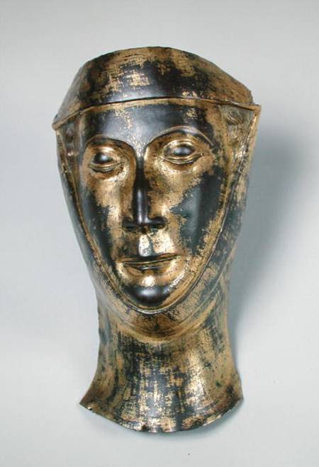 Funerary mask of the wife of Herbert Lanier (d.1290) von French School