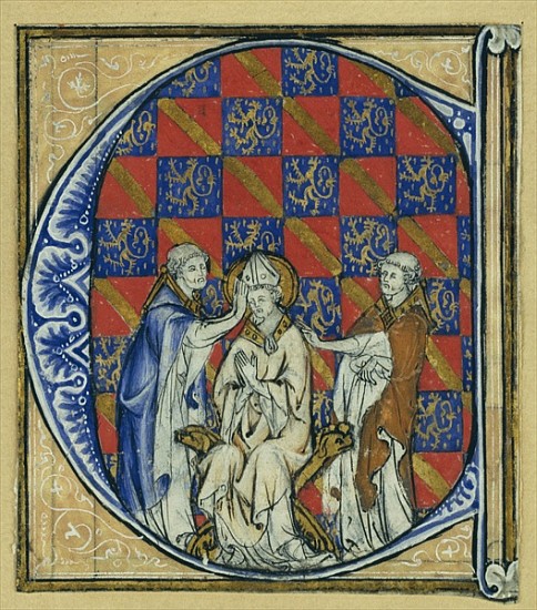 Historiated initial ''C'' depicting the ordination of a bishop, c.1320-30 von French School
