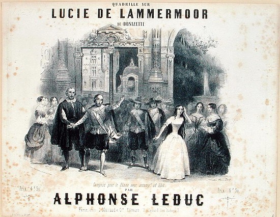 Lucia de Lammermoor'' Gaetano Donizetti (1797-1848) von French School