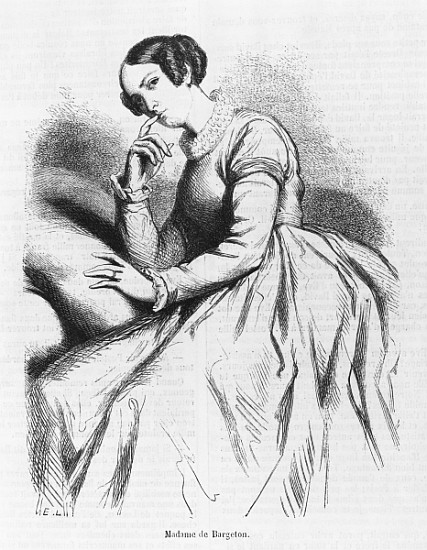 Madame de Bargeton, illustration from ''Les Illusions perdues'' Honore de Balzac von French School