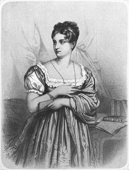 Mademoiselle George; engraved by J. Champagne von French School