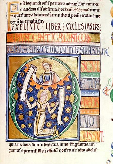 Ms 1 fol.235 The Book of Ecclesiastes, from the Souvigny Bible von French School