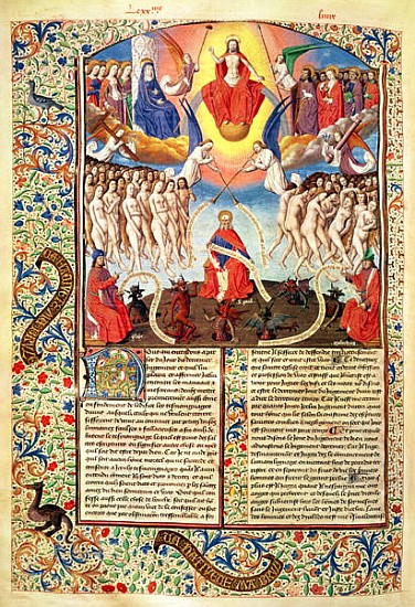 Ms 246 fol.371v The Last Judgement, from ''De Civitate Dei'' by St. Augustine of Hippo (354-430) von French School