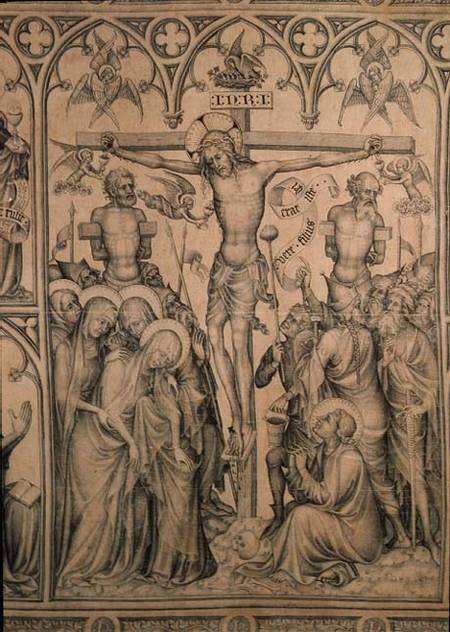 The Parement of Narbonne, detail of the Crucifixion von French School