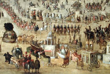 The Place Royale and the Carrousel in 1612  (detail of 161010) von French School