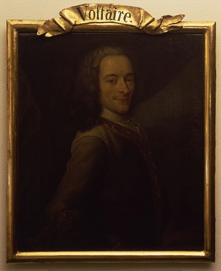 Portrait of Voltaire von French School