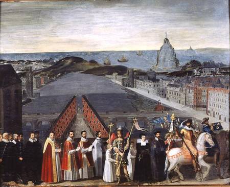 Procession of the Brotherhood of Saint-Michel in 1615 von French School