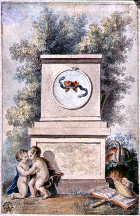 Putti at the Monument of Love von French School