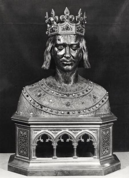 Reliquary bust of St. Louis (1214-70) von French School