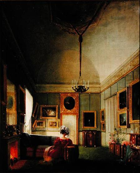 Salon of Hortense de Beauharnais (1783-1837) at Arenenberg von French School