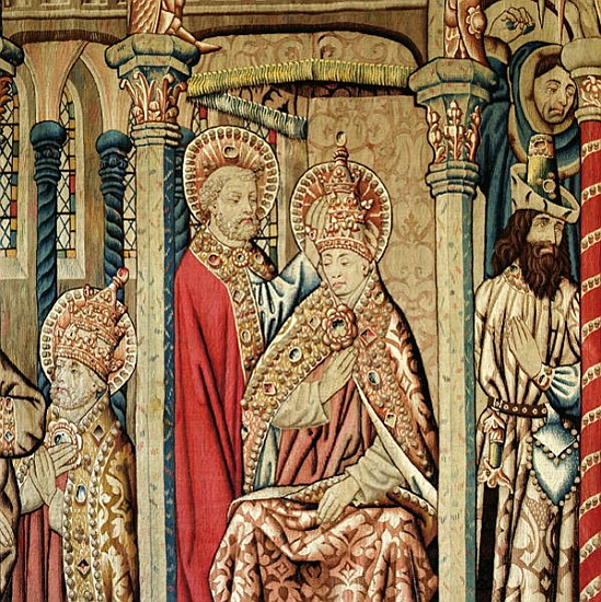 St. Peter Placing the Papal Tiara on the Head of St. Clement, from ''The Life of St. Peter'' (wool t von French School