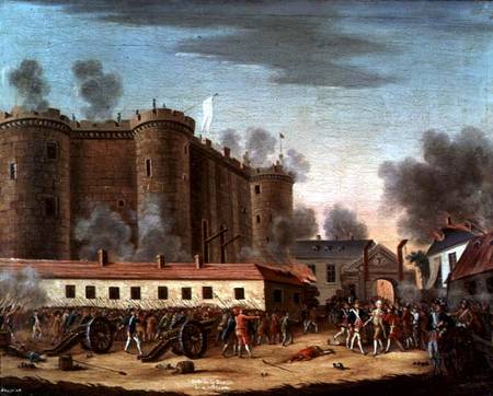 Storming of the Bastille on 14th July 1789 von French School