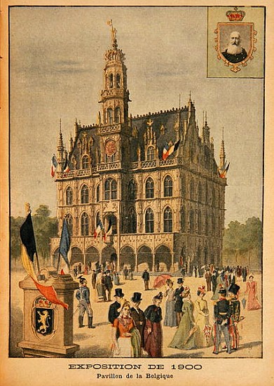 The Belgian Pavilion at the Universal Exhibition of 1900, Paris, illustration from ''Le Petit Journa von French School