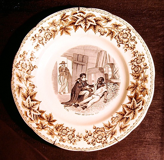 The Death of Uncle Tom, from ''Uncle Tom''s Cabin'' Harriet Beecher Stowe (ceramic) von French School