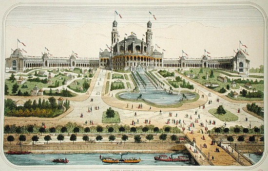 The Palais du Trocadero at the Exposition Universelle in Paris in 1878 von French School
