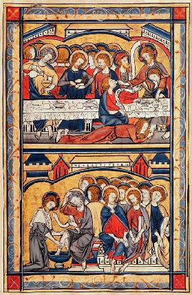 The Last Supper and the Washing of the Feet c. 1260