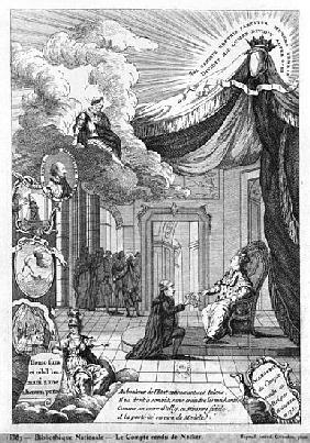 Allegory of the Report Given to Louis XVI (1754-93) Jacques Necker (1732-1804) in 1781