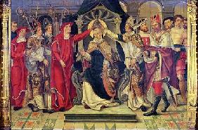 Coronation of Pope Celestine V (c.1215-96) 16th centu