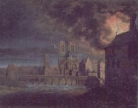 A Fire on the Ile Saint-Louis c.1635