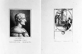 Gaius Cornelius Tacitus (AD 56-c.120) ; engraved by Julien (litho) and St. Gregory of Nazianzus (c.3