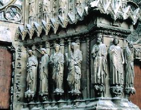Jamb figures from the right side of the central portal, west facade c.1240