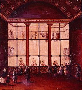 'La Morgue', largest morgue in Paris, 1830-40 (oil on canvas) 20th