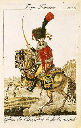 Officer of the Hussars of the Imperial Guard during the First Empire