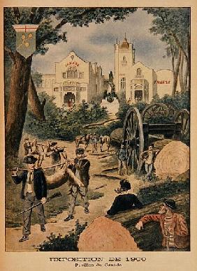The Canadian Pavilion at the Universal Exhibition of 1900, Paris, illustration from ''Le Petit Journ